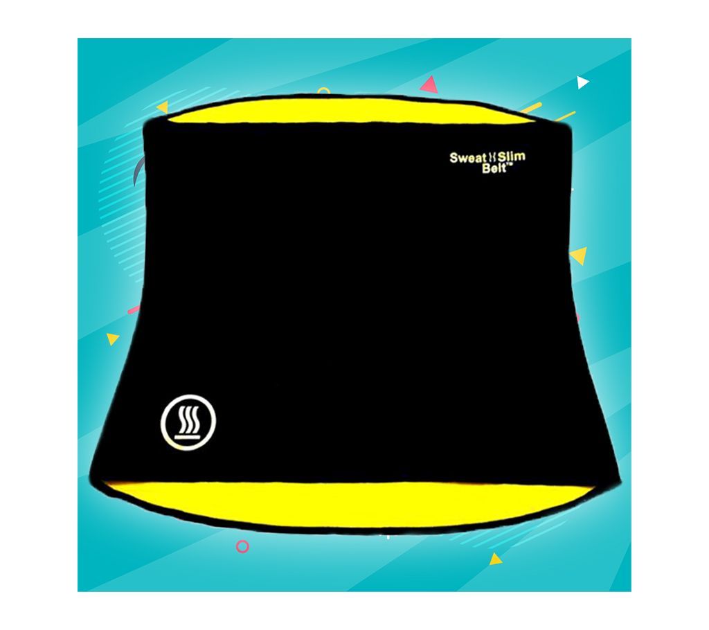 Sweat Slim Belt Plus - Black and Yellow (INDIAN)