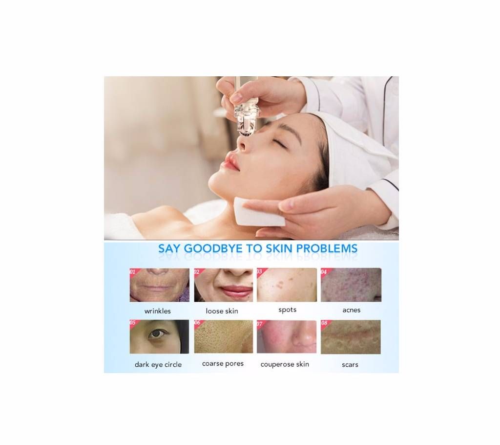Portable Gold Derma Roller bottle refillable face Massage Roller