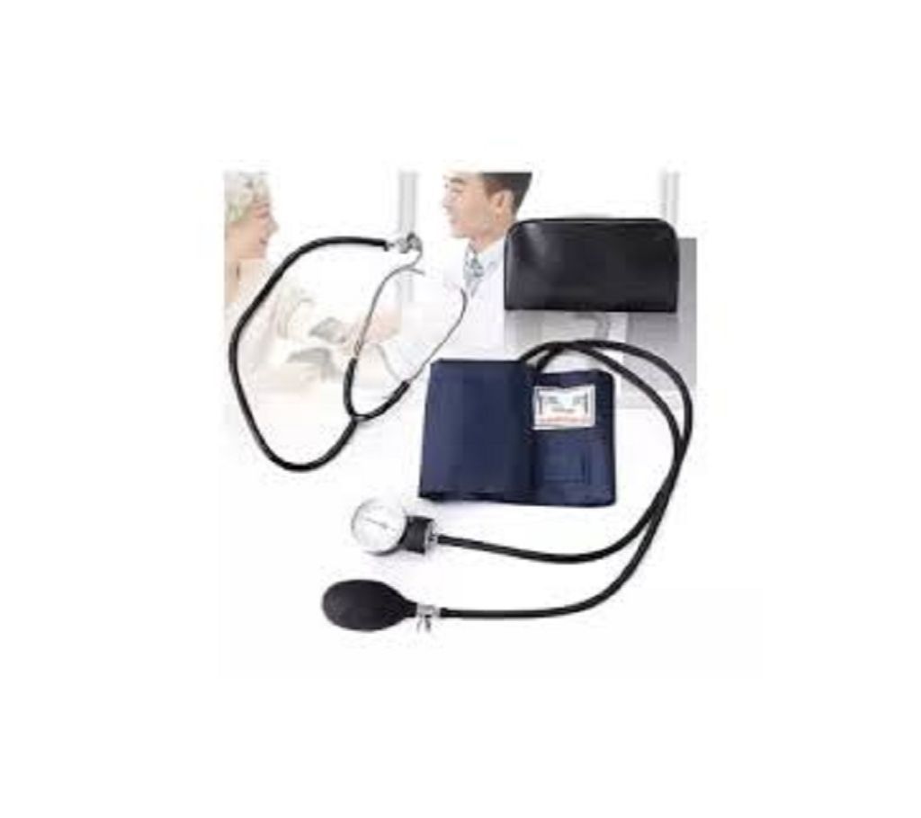 Aneroid Sphygmomanometer Manual Blood Pressure Mechine With Stethoscope