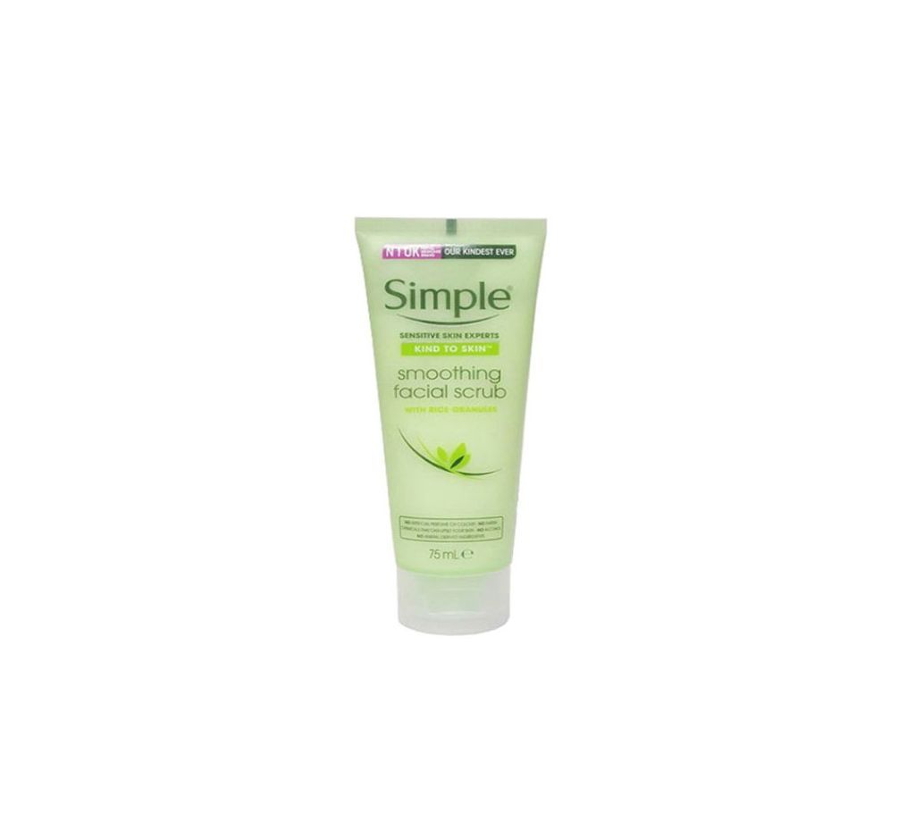 Simple Smoothing Facial Scrub with Rice Granules - 75ml