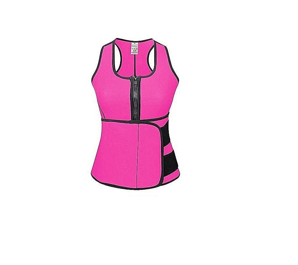 Slimming Adjustable Waist Belt Body Shaper - Magenta