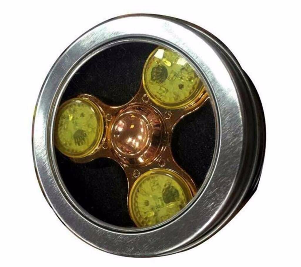 Metallic LED Light Push Start Spinner