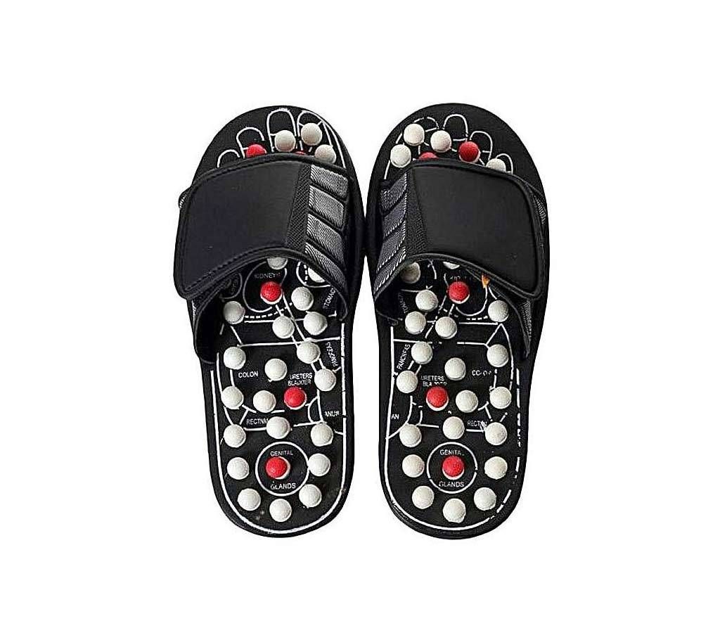 Black Foot Massage Slippers
