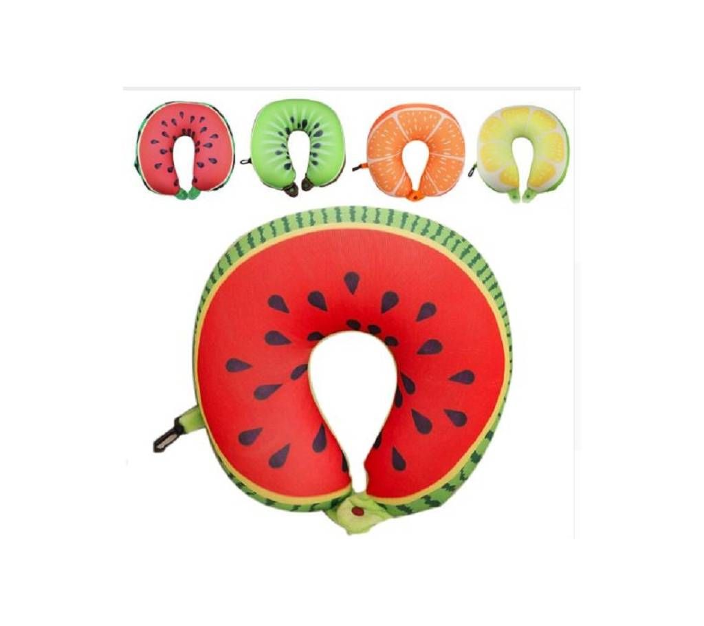 2016 Hot Sale Fruit U Shaped Pillow Cushion Nanoparticles Neck Pillow Car Travel Pillow Office