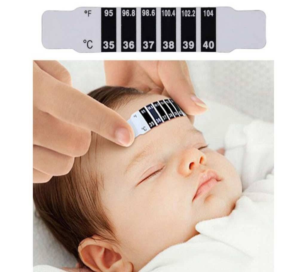Fever Scan Baby Forehead Thermometer Strip Infant child Temperature Test Reusable Flexible