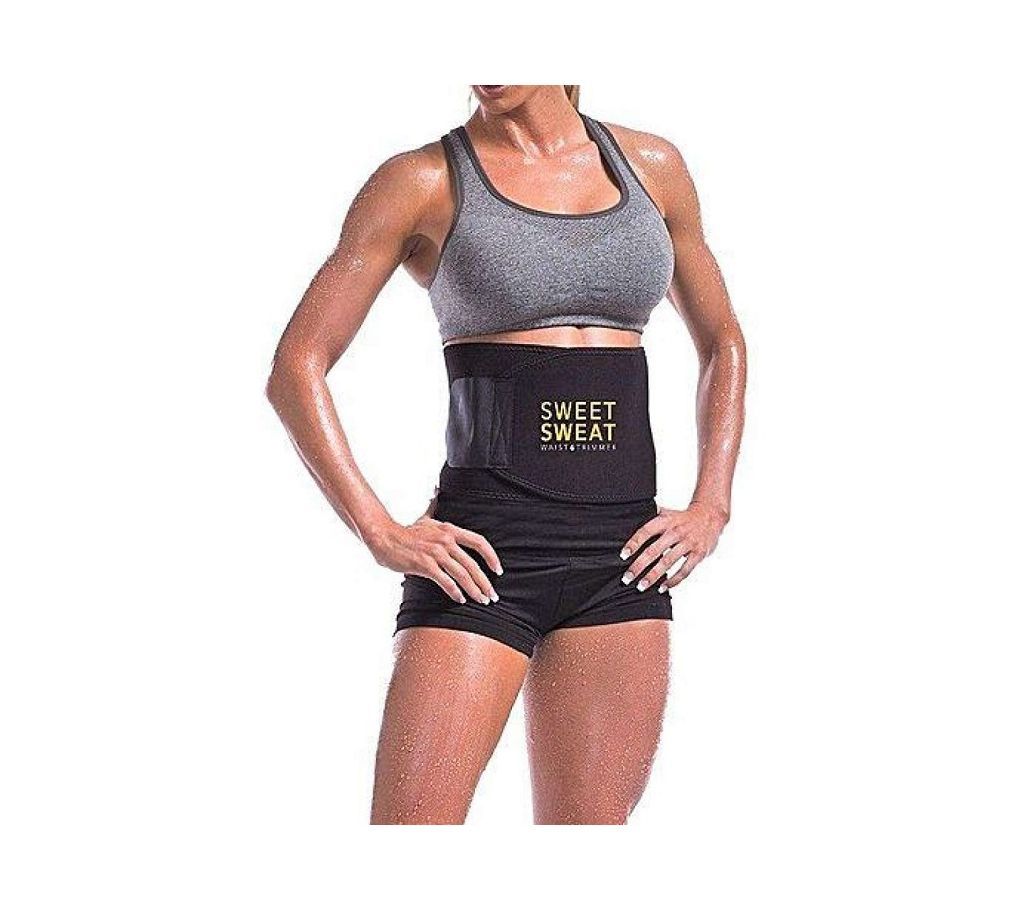 Sweat Waist Trimmer Slimming Belt - Black