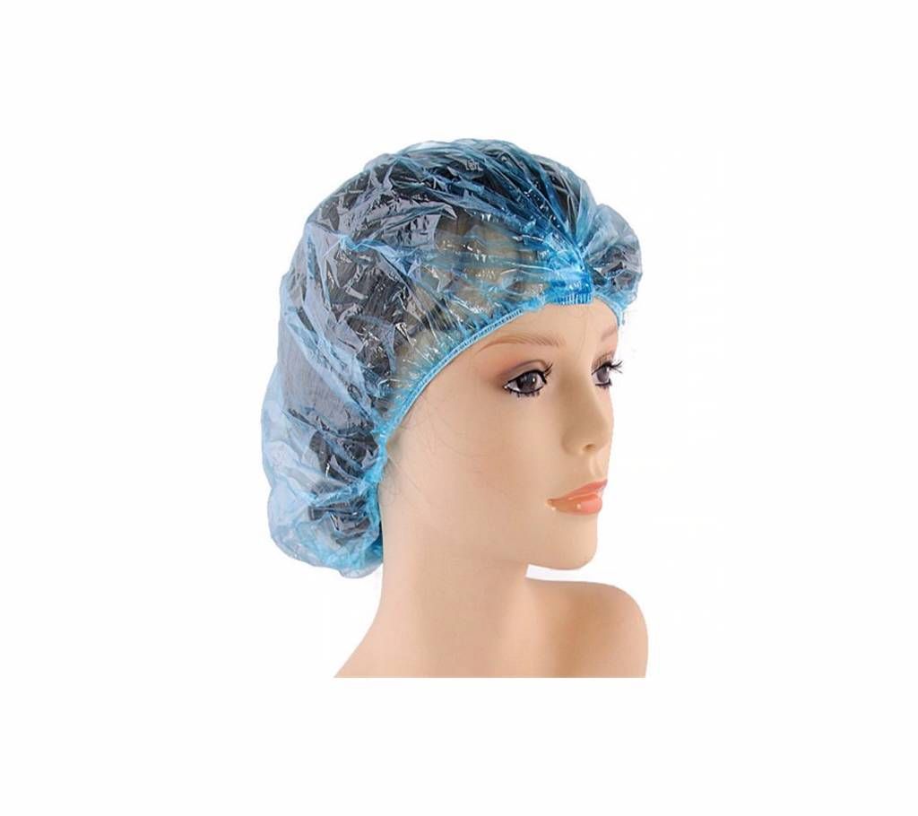 10pcs Disposable Plastic Elastic Cap For Clear Hair
