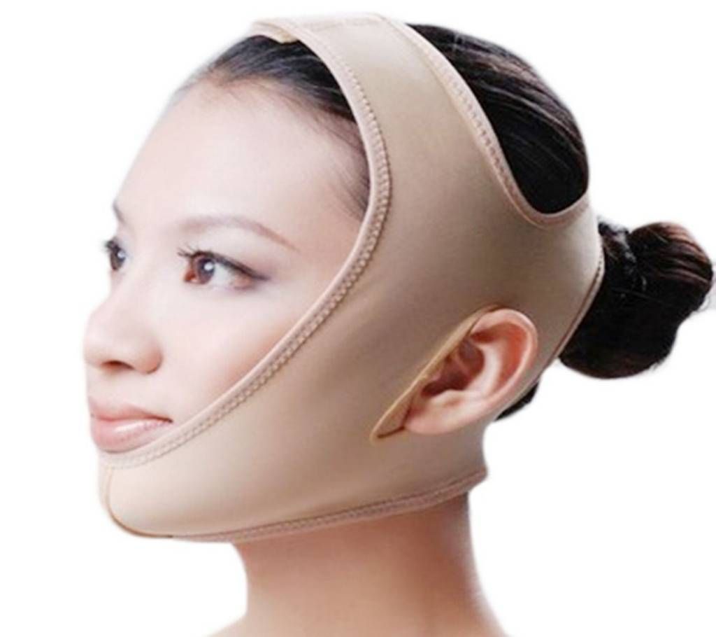 Face Lift Up Cheek Belt Brown