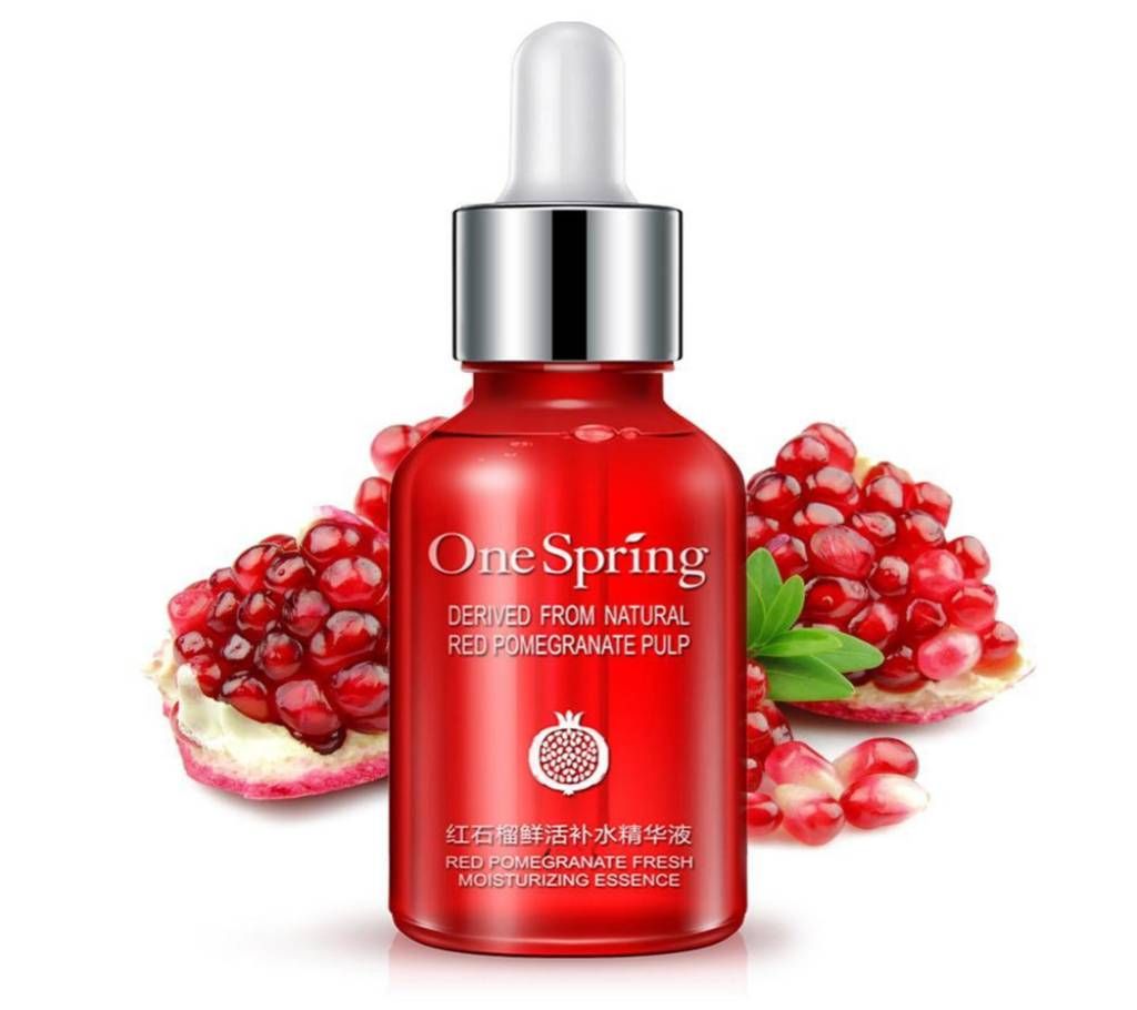 One Spring Red Pomegranate  Moisture Toner Serum, Face Skin Care, Whitening, Anti Aging, Anti Wrinkle - 15ml - CHINA