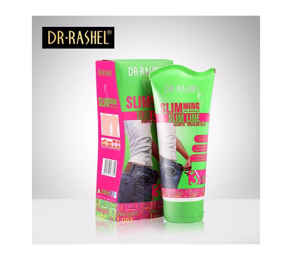 DR.RASHEL Green Tea Collagen Ginger Formula Body Hot Slimming Cream - 150g - THAILAND