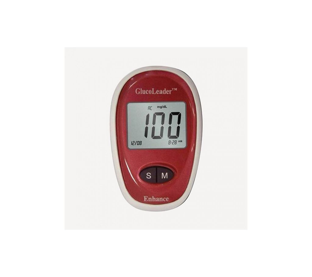 Glucoleader Enhance Blood Glucose Meter (Red)