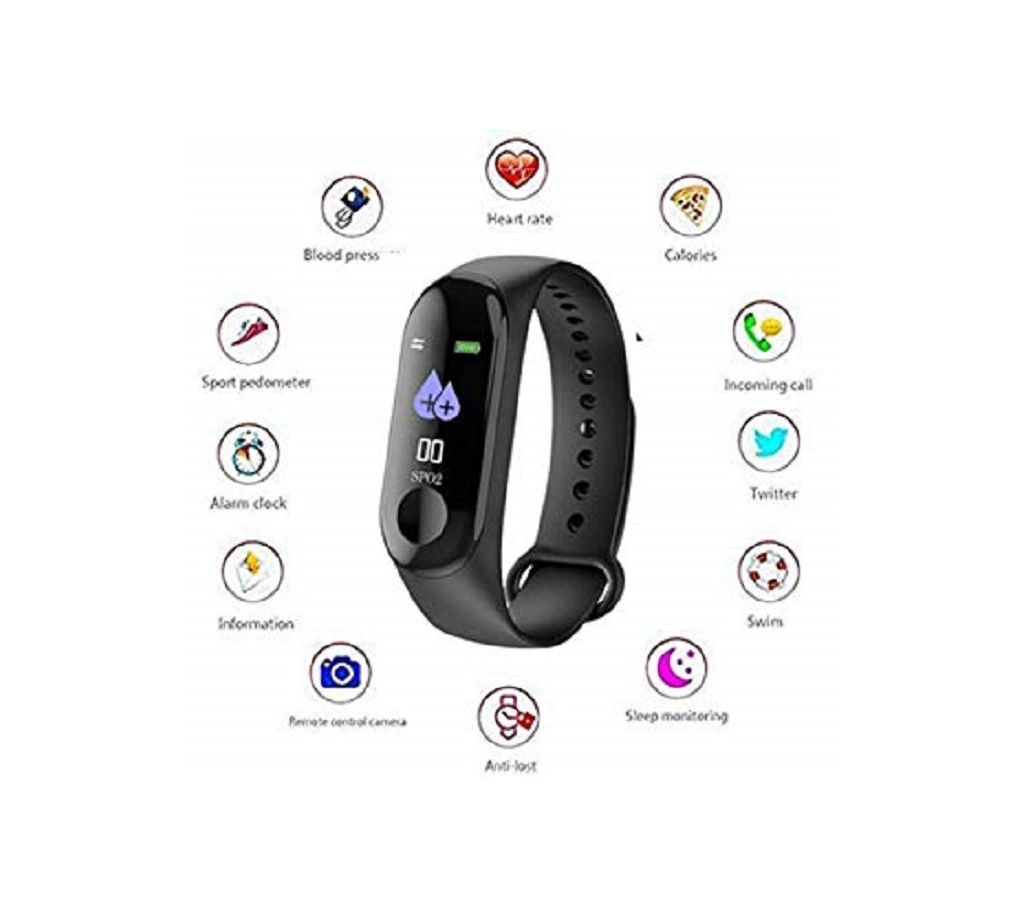 Band M3 Waterproof Smart Fitness Tracker