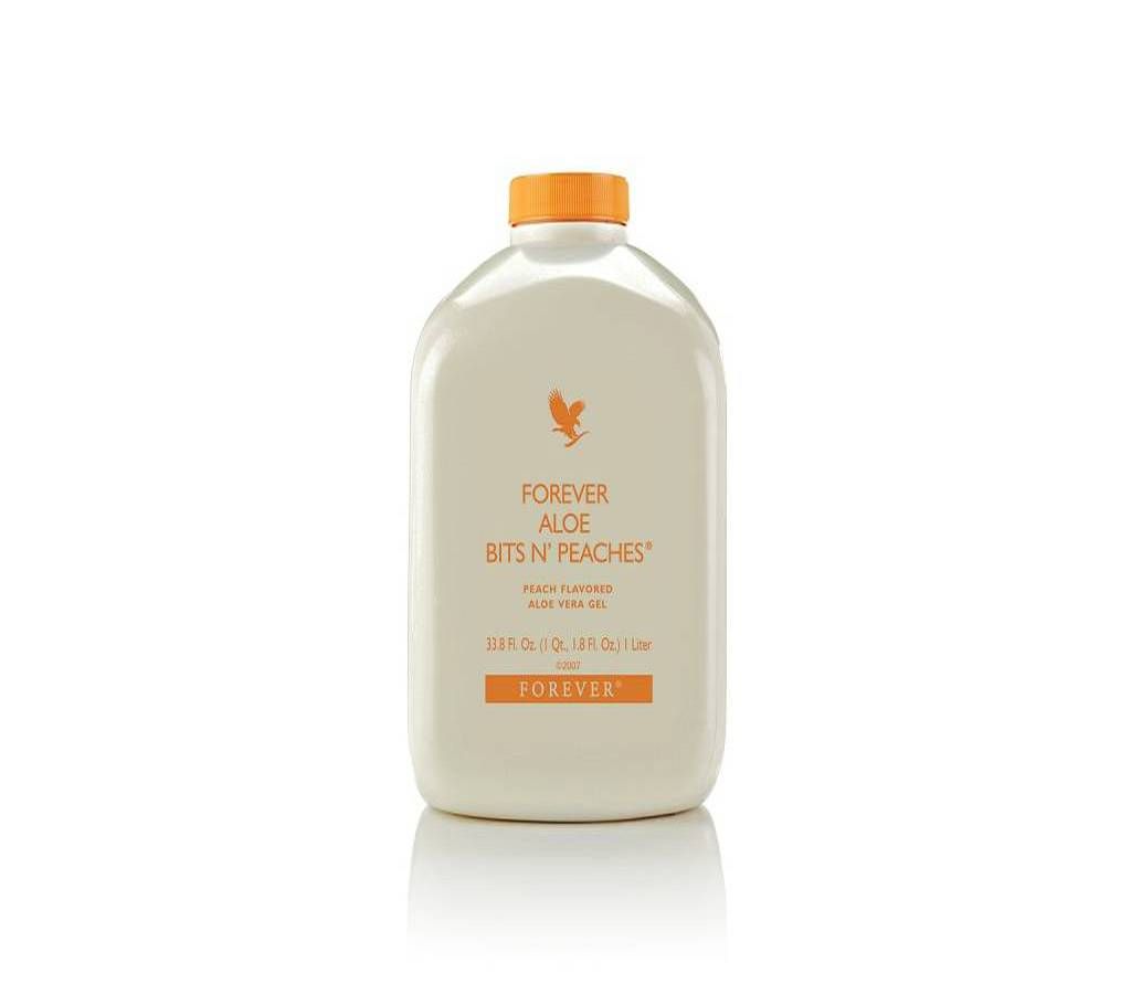Forever Aloe Bits N' Peaches - 1 ltr - USA