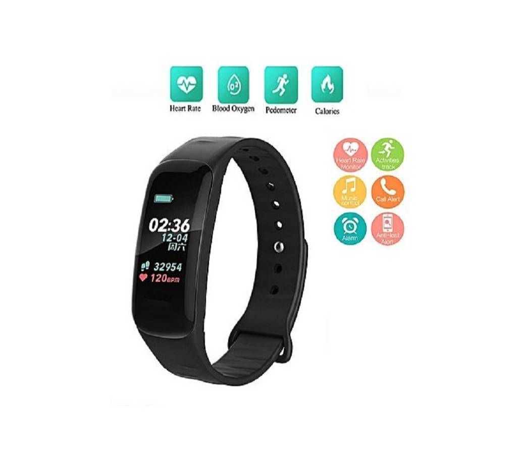 C1 Plus Smart Band Color Screen Blood Pressure Water-proof
