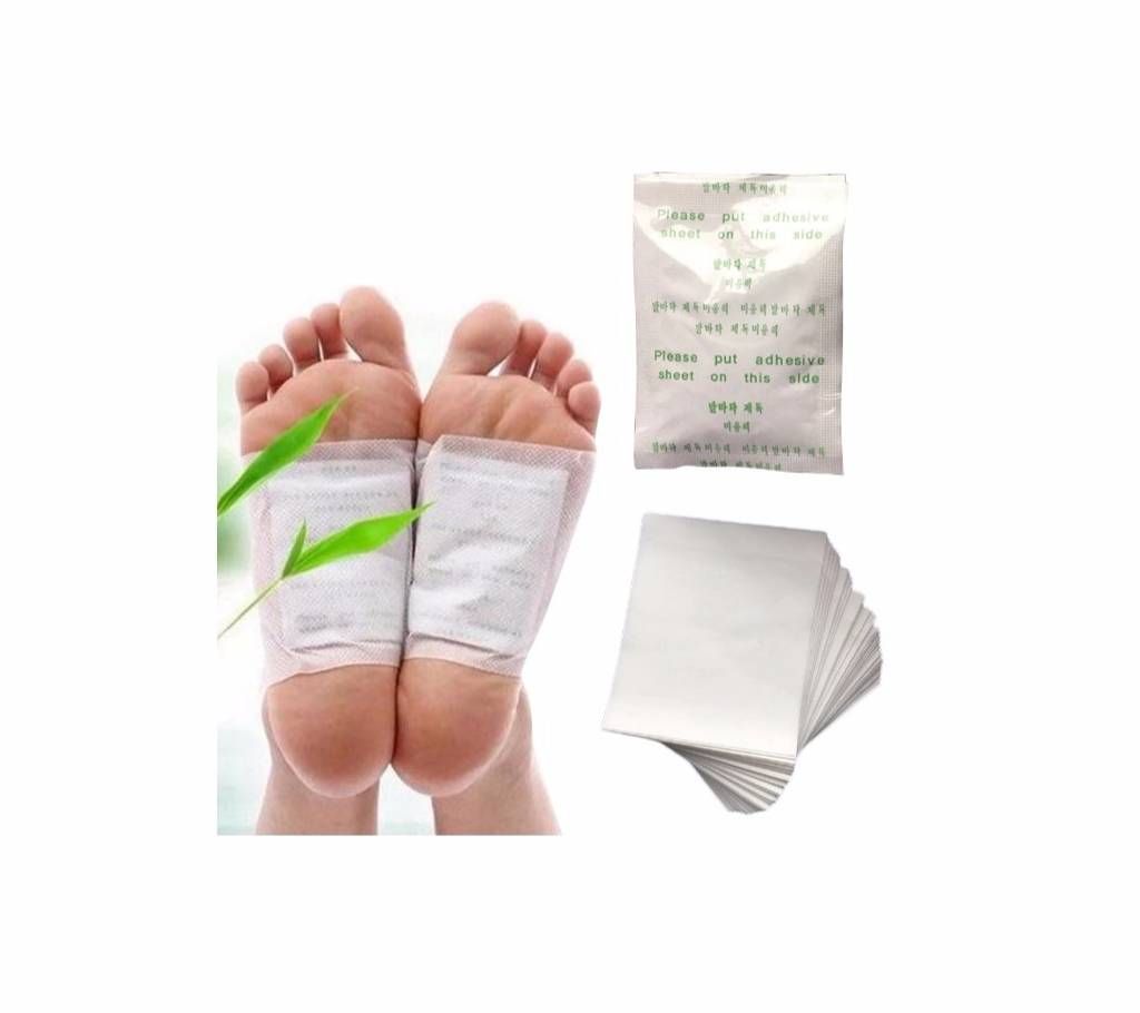 (10pcs Patches+10pcs Adhesives) Detox Foot Patches Body Herbal Toxins Cleansing Pads