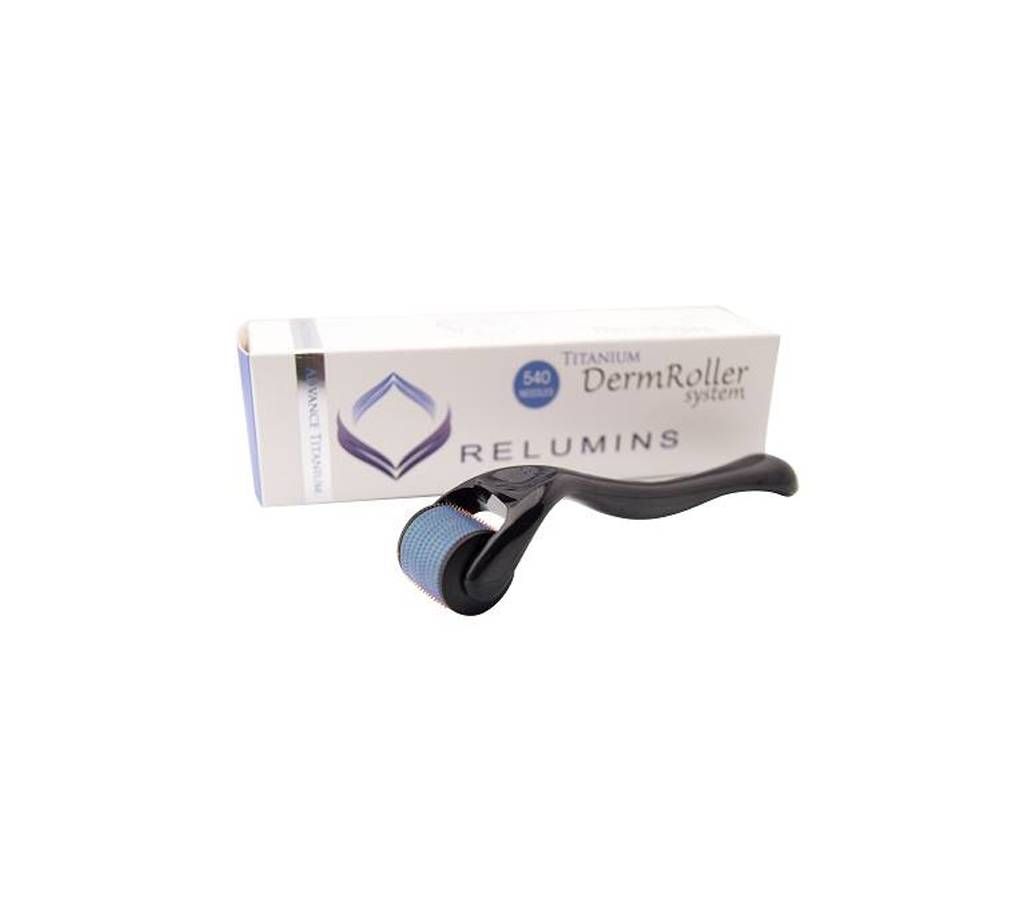 Relumins "Advance Titanium" Professional DermRoller & Micro Needling Therapy System - 540 Needle