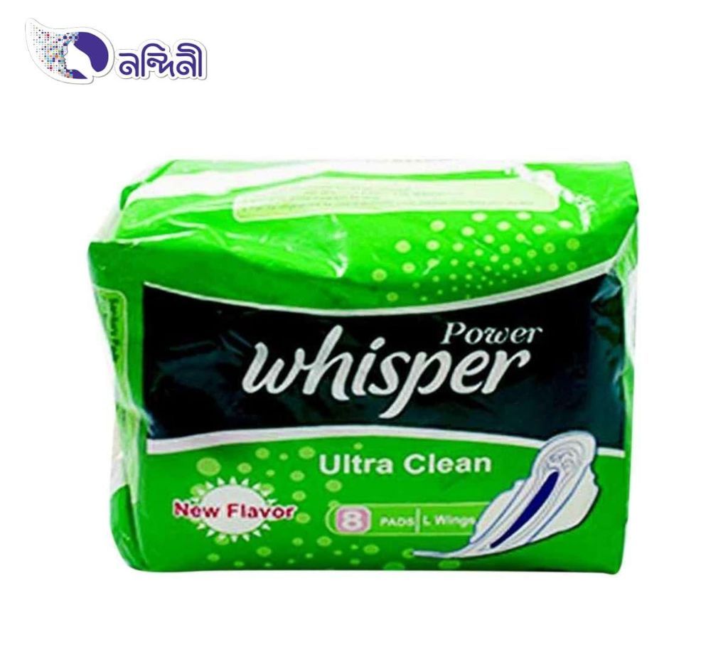 Power Whisper Ultra Clean Wings Sanitary Pad - 8 Pads