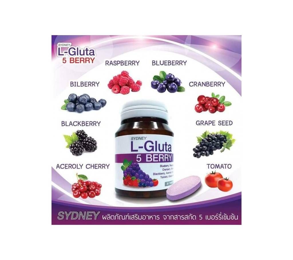 L-Gluta 5 Berry Whitening Skin Anti Aging vitamins