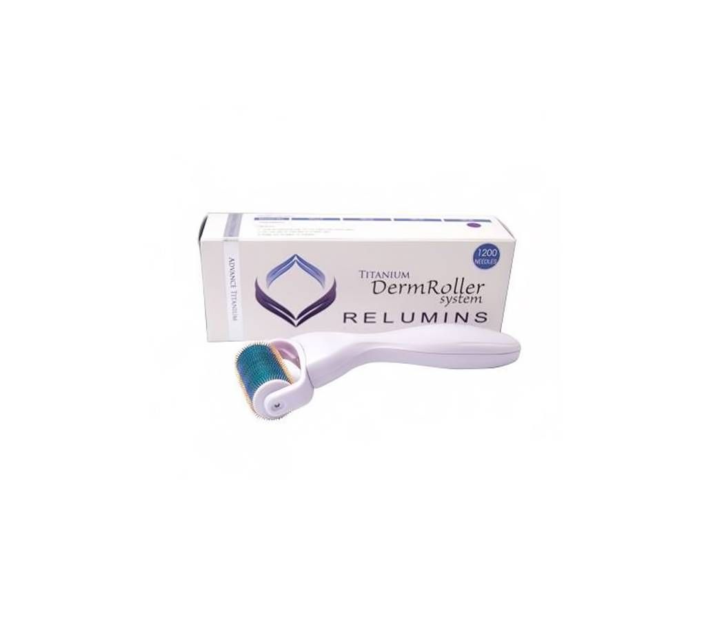 Relumins "Advance Titanium" Professional 1200Needle DermRoller & Micro Needling Therapy System