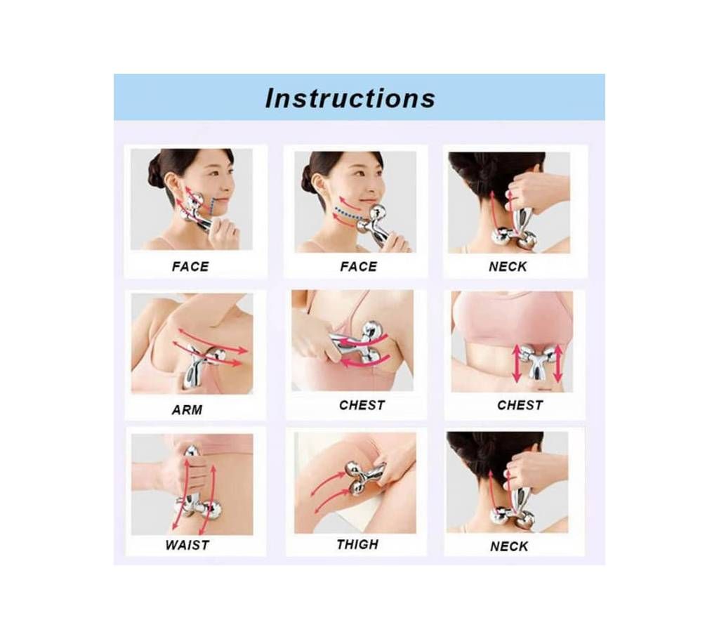 Electronic Roller 3d Mini Massager Body Face Lift Slimming Skin Tight Breast Enhancing (also solar charge available)