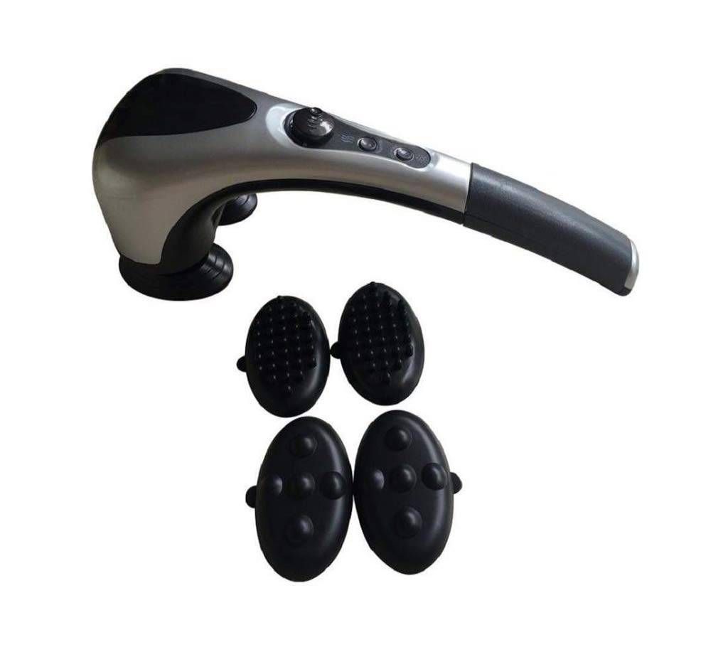Double Head Massage Hammer - Black and Silver