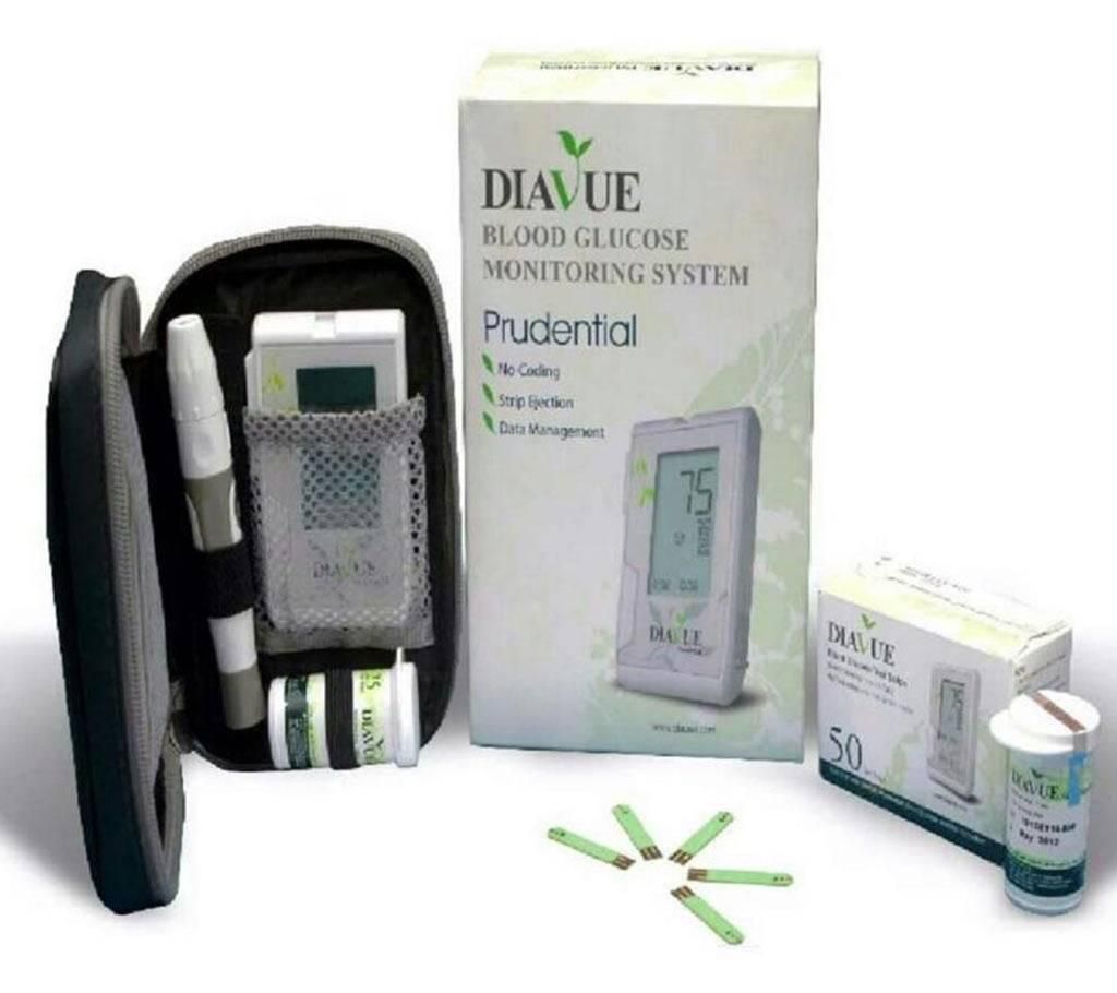 DIAVUE Blood Glucose Monitor Machine 