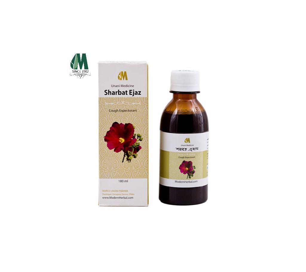 Sharabat Ejaz -Dry cough, dry cough, chest cuff,-180ml-BD