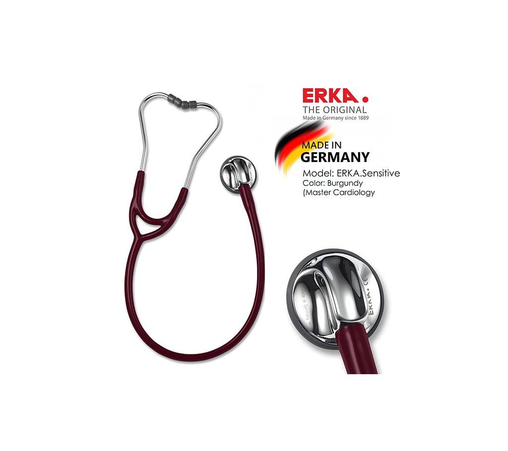ERKA. SENSITIVE, Master Cardiology Stethoscope, Burgundy