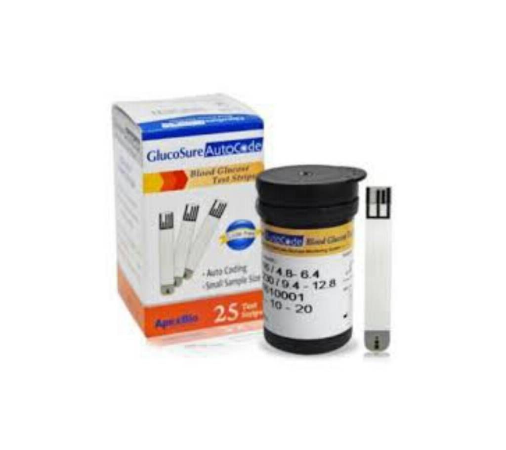 Gloco Sure Auto code Glucose Test Strips - 25 strips