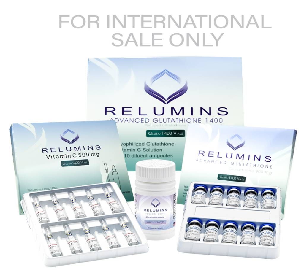 Relumins Advanced Glutathione 1400mg PLUS Boosters- Glutathione & Vitamin C USA 