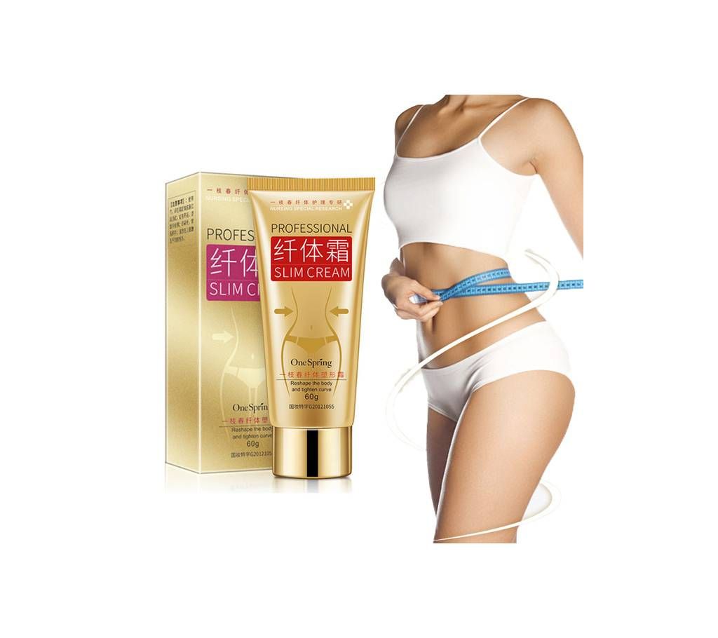 One Spring Slimming Cream Weight Loss Cream Full Body Fat Burning Gel Thin Waist Anti-Cellulite Body Wrap Women Body Skin Care 60g Thailand