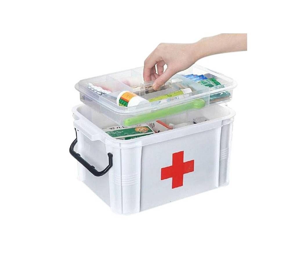 Medicine Storage First Aid Box 40 - White
