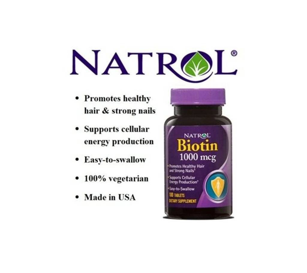 Natrol Biotin 1000 mcg (100 tablets)