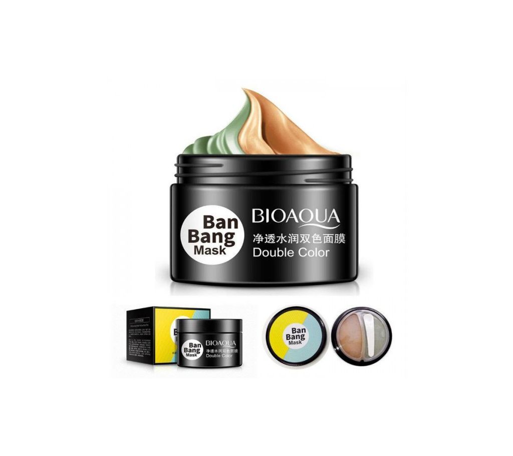 BIOAQUA Ban Bang Moisturizing Yellow Green Mud Film Mask - 50g+50g China