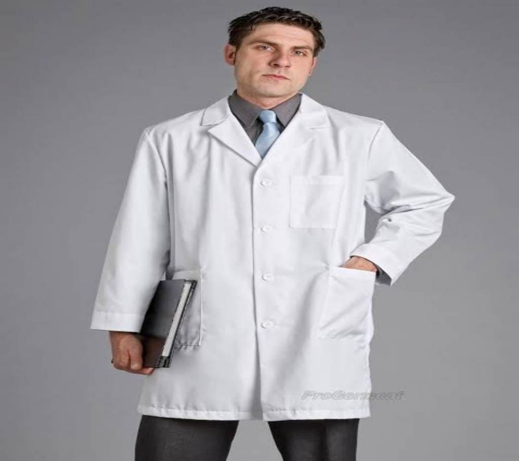White Lab Coat(Tore Fabric)