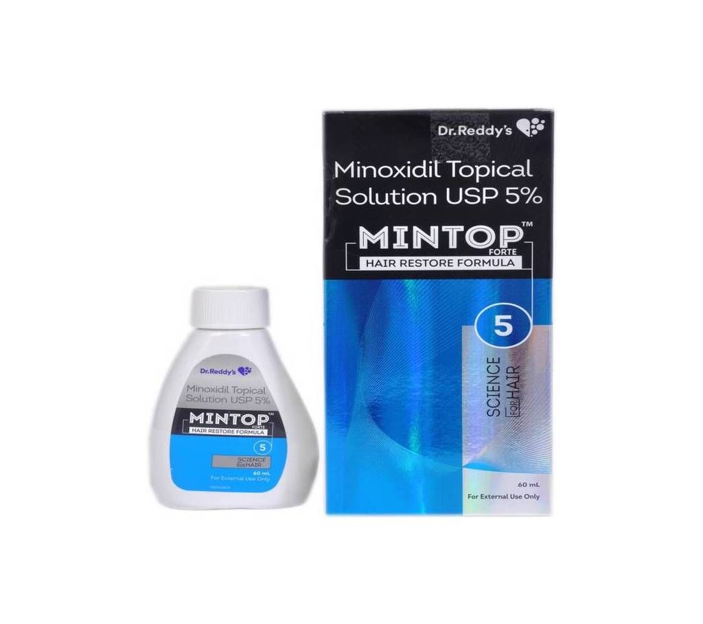 Dr.Reddy's Minoxidil Topical Solution USP 5%  Mintop Hair Restor Formula - 60 ml