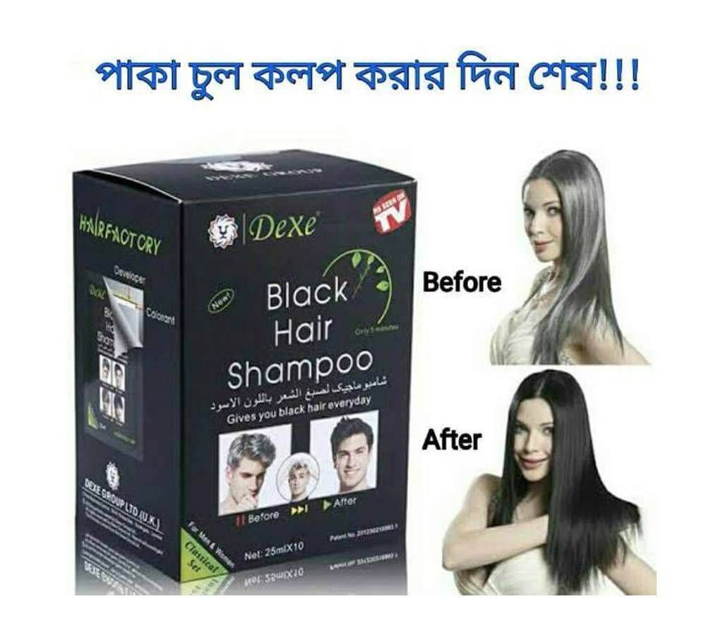 Dexe Black Hair Shampoo - 25ml (UK)