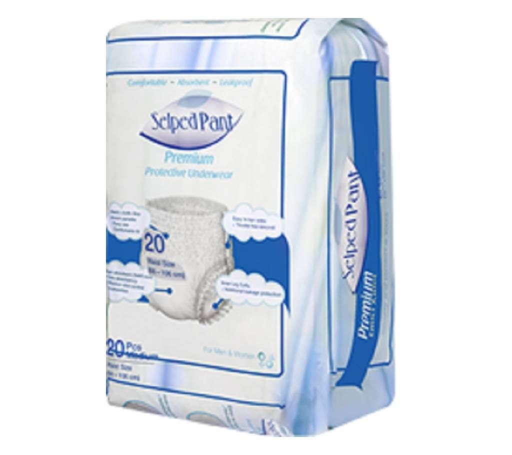 SELPED Adult Diaper Pants (M size ) 20 piece