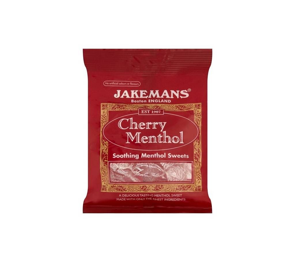Jakemans Cherry Menthol Soothing Sweets UK