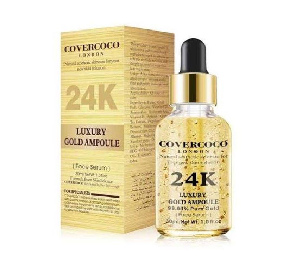 Original Covercoco 24K - Luxury Gold Ampoule Face Serum -30ml_China