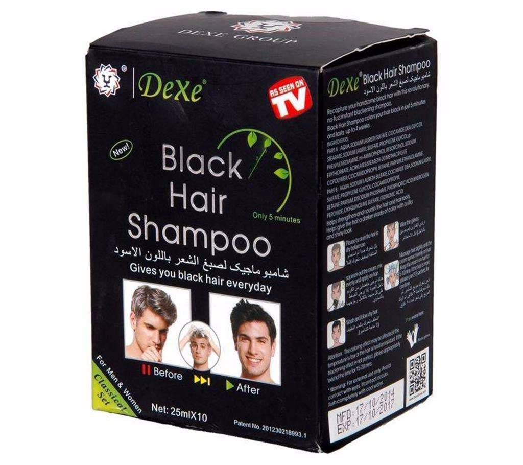 Dexe Black Hair Shampoo for Men - 250ml