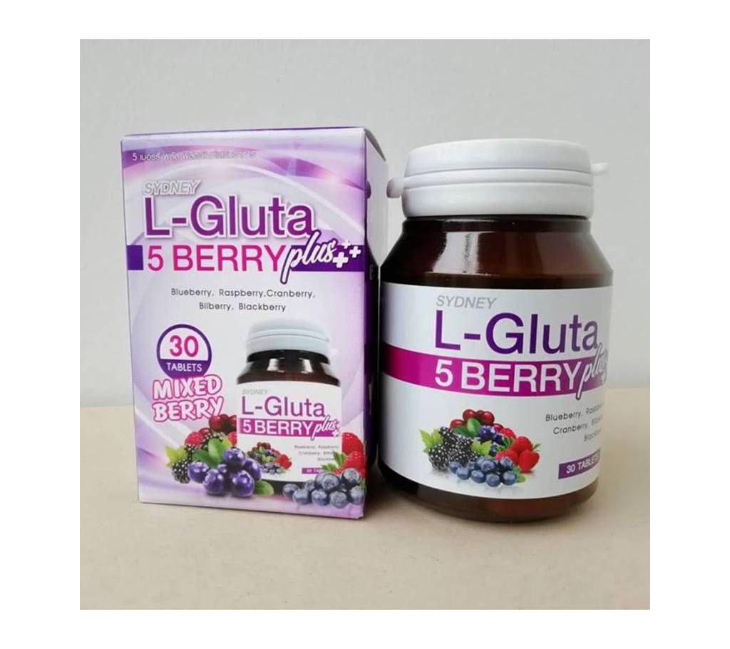 L-Gluta 5 Berry plus Whitening Skin Anti Aging vitamins Thailand 