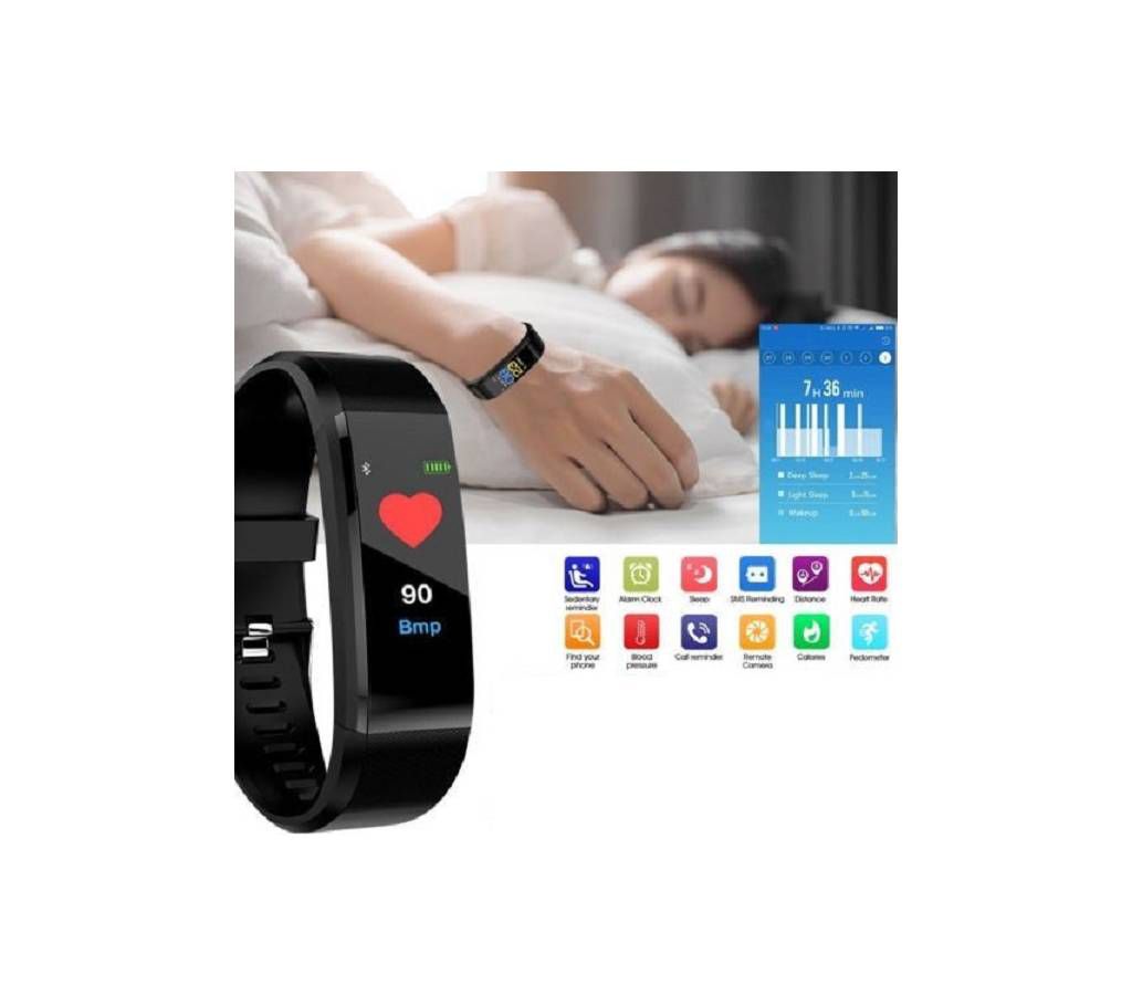 MAFAM 115 PLUS Smart Bracelet Heart Rate Monitor Blood Pressure Original