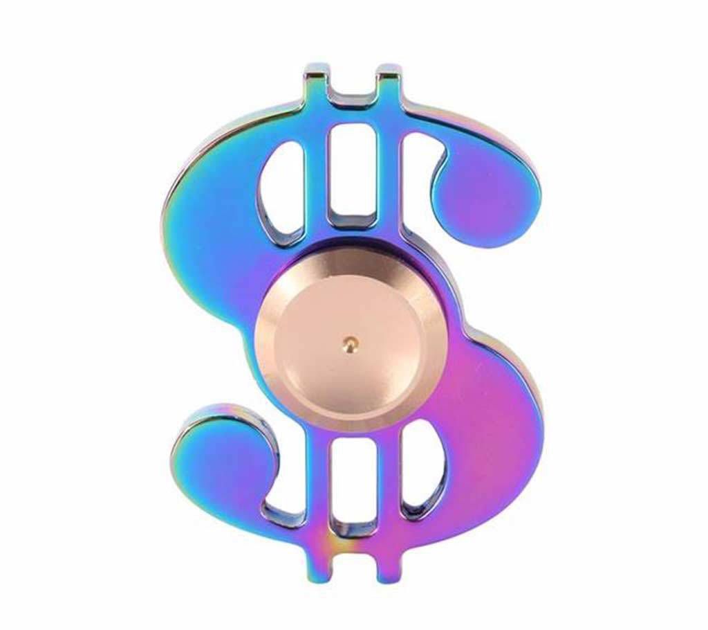 Colorful Dollar Shape Fidget Spinner Stress Reducer Toy 