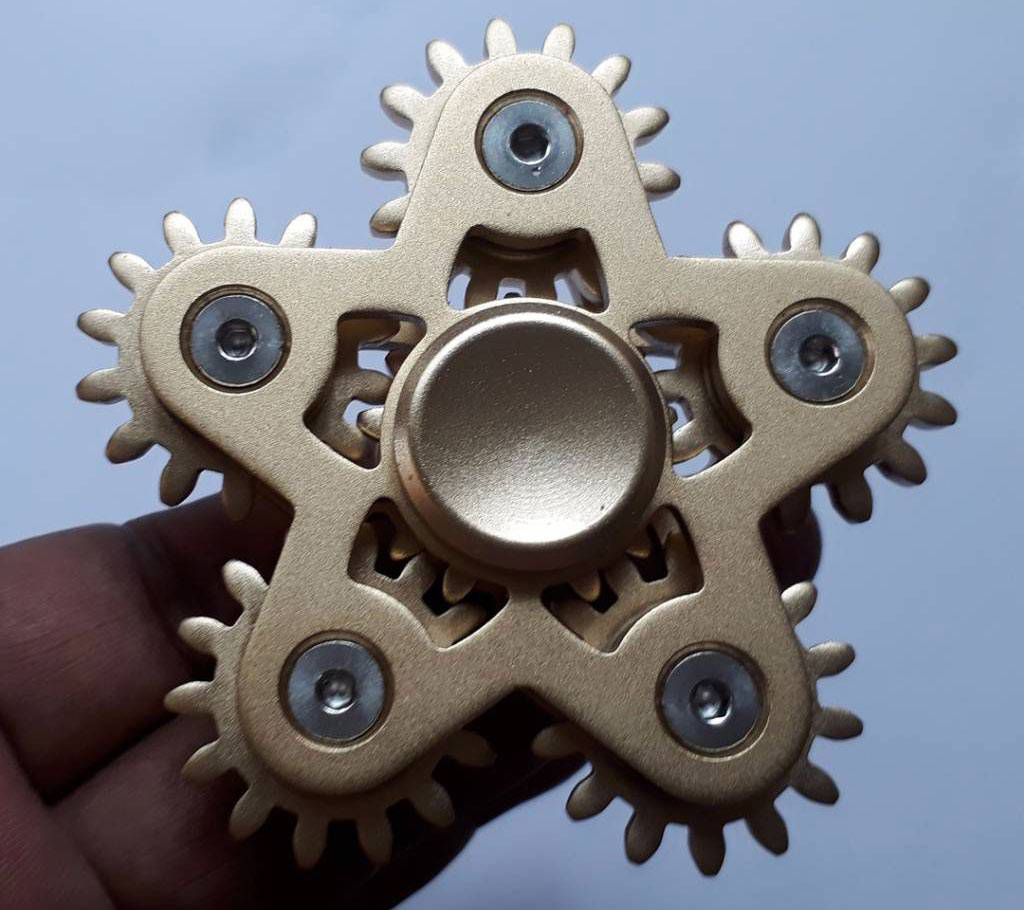 6 Gear pentagon Fidget Spinner - Golden