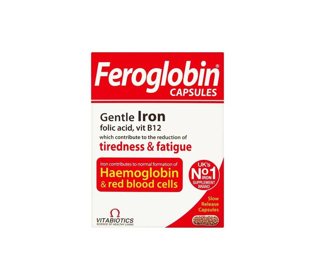 Feroglobin iron supplement with zinc and B vitamins Capsules UK-30 capsule