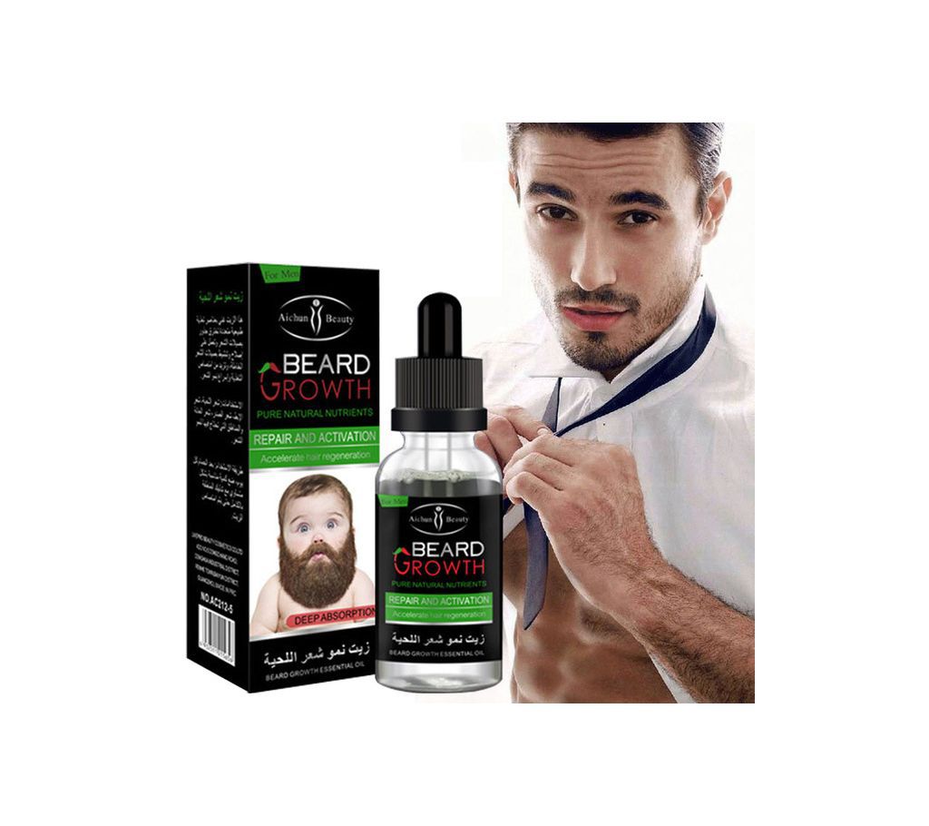 Natural Beard Growth Oil for Men - 30ml