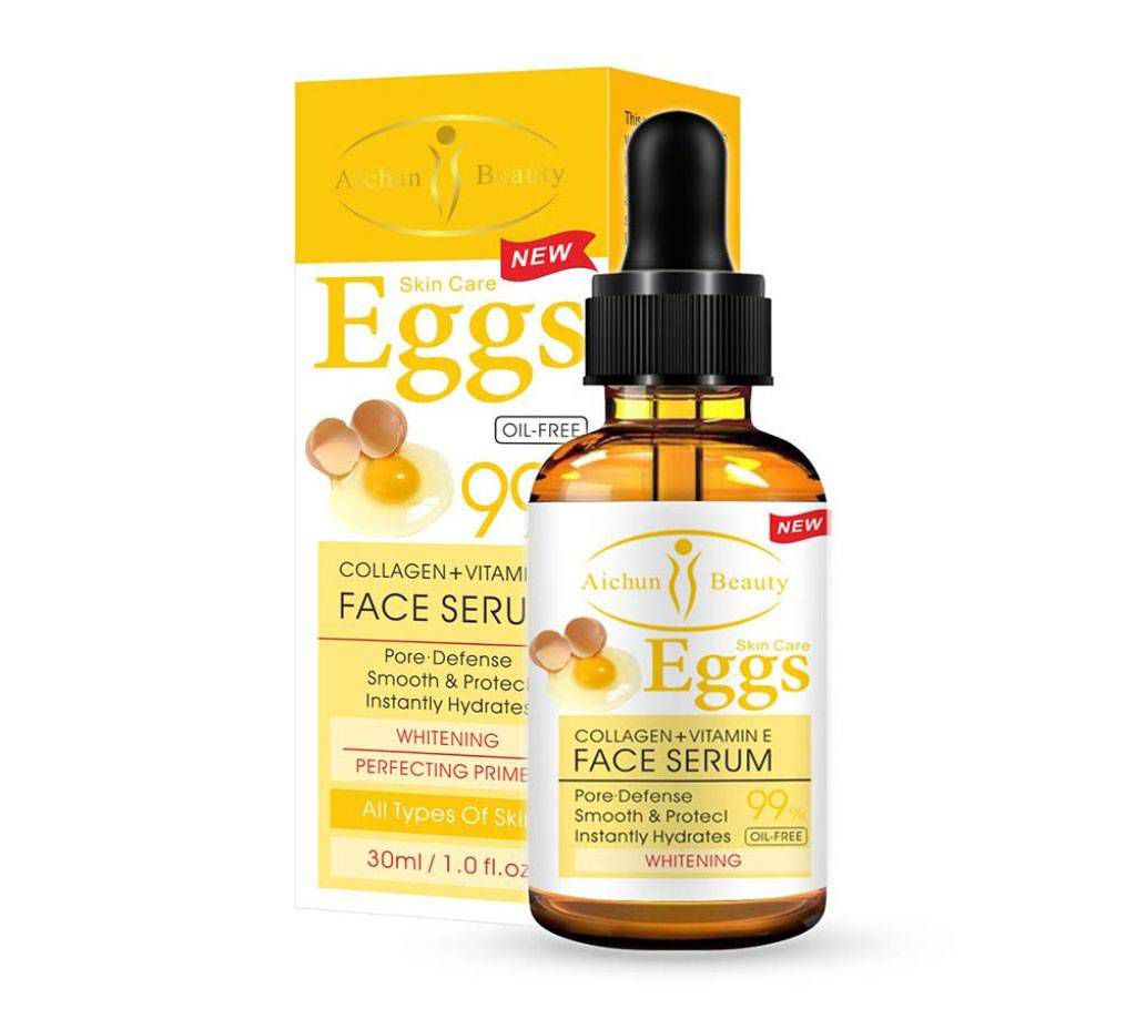 Eggs Serum Anti Ageing Moisturizer Hydrates Shrink Pores Firming Lifting Smoothing Facial Serums Night & Day Serum - 30ML (China)