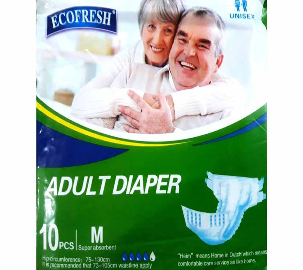 Ecofresh Adult Diaper-Medium 10pcs