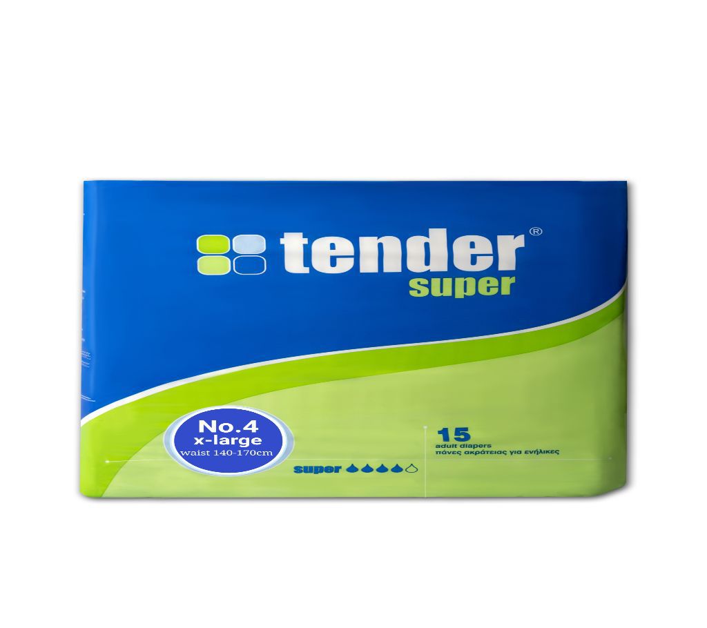 Tender  Super Adult Diaper-Extra Large-15pcs